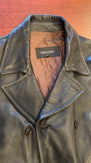 Cazadora Cuero Springfield XXL Años 90