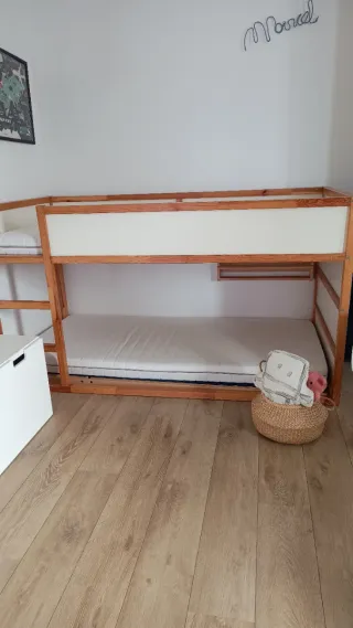 Cama Litera Kura Ikea + Colchones y Somier