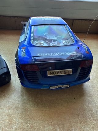 Coche teledirigido azul Super Racer