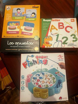 Lote 3 Juegos Educativos Infantiles