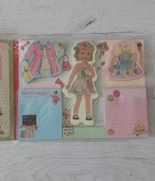 Block notas y recortables vintage Dress-Up-Dolly
