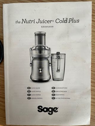 Extractor Zumo Sage Nutri Juicer Cold Plus