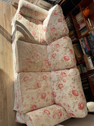 Sofá de lino de 3 plazas