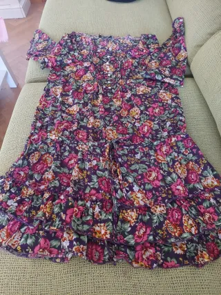 Camisola de manga larga floreada