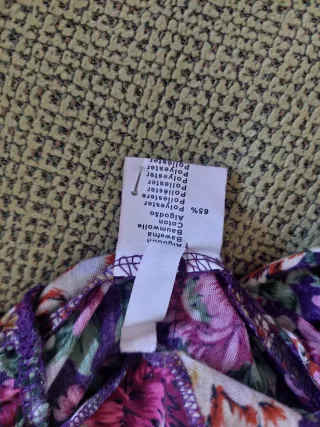 Camisola de manga larga floreada