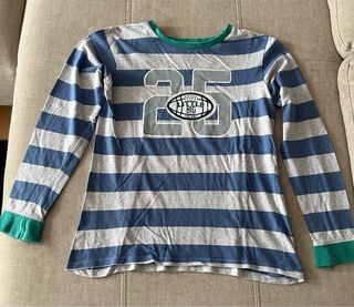 Pijama rayas azul y verde