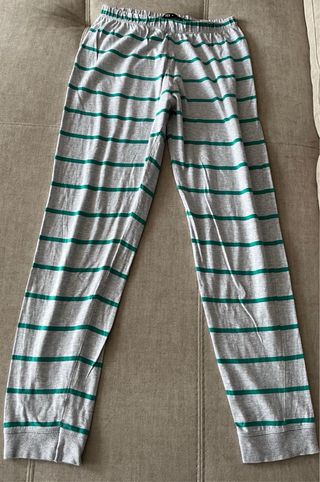 Pijama rayas azul y verde