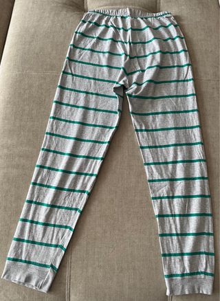 Pijama rayas azul y verde