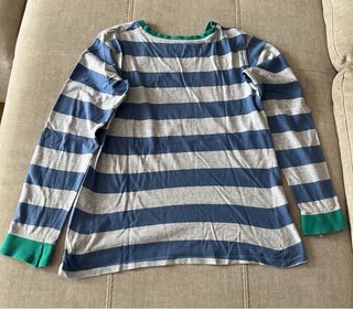Pijama rayas azul y verde