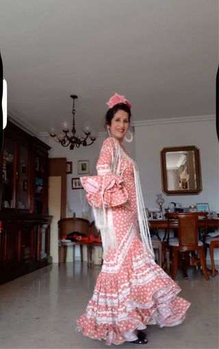 Vestido Flamenco Lunares Rojo y Blanco