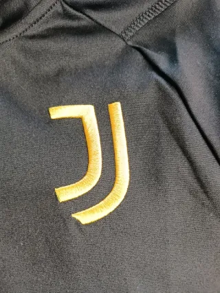 Top Allenamento Juventus Adidas Nero/Giallo