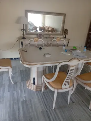 Mesa comedor y sillas salón