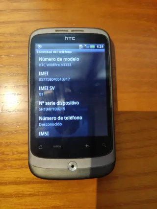 HTC Wildfire A3333 - Gris/Plata