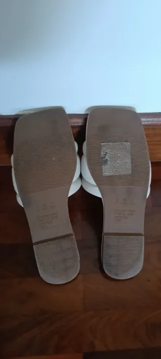 Sandalias blancas talla 36