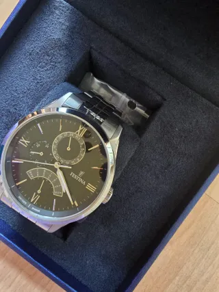 Reloj Festina Hombre Negro/Plata