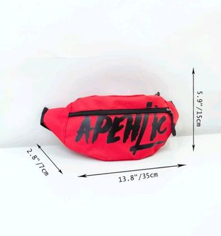 Marsupio Monospalla Rosso con Logo