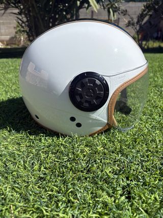 Casco de moto vespa