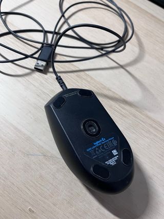 Ratón Logitech Negro con leds