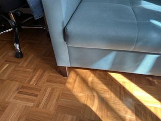 Sofá Cama Tela Turquesa