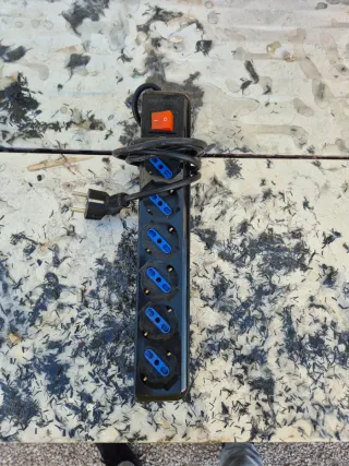 Regleta 6 enchufes 1m