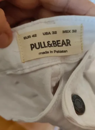 Pantalón vaquero Pull&Bear Slim Talla L