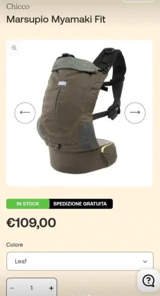 Marsupio Chicco Myamaki Fit 0m+