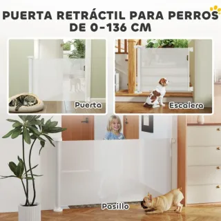 Barrera de seguridad para bebés y mascotas