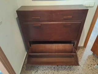 Zapatero madera nogal