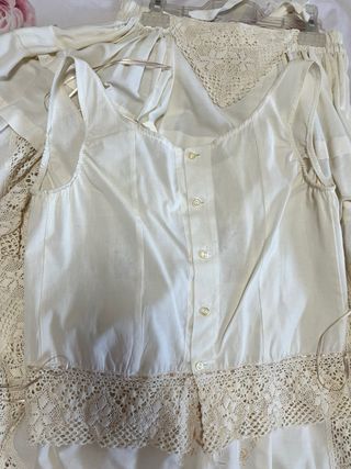 Gonne e Chambra Fallera Beige/Bianco