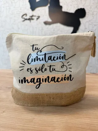 Neceser personalizado tela y yute