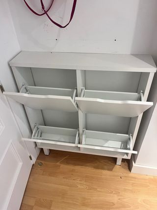 Zapatero blanco 4 compartimentos