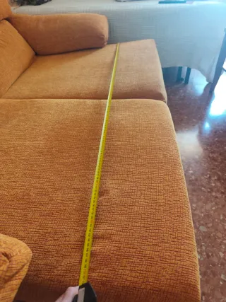 Sofá Cama 3 Plazas Naranja