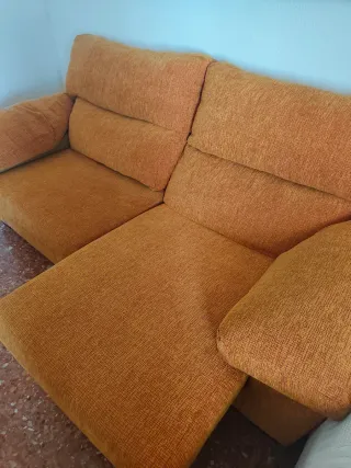 Sofá Cama 3 Plazas Naranja