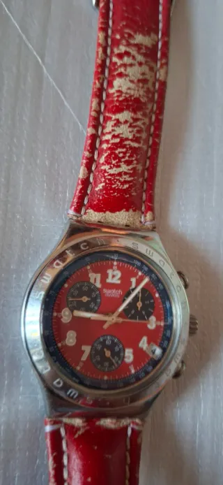 Swatch Irony Chrono Secret Agent Red YCS405