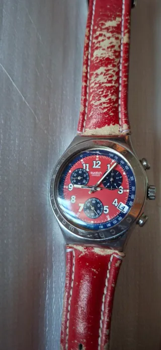 Swatch Irony Chrono Secret Agent Red YCS405