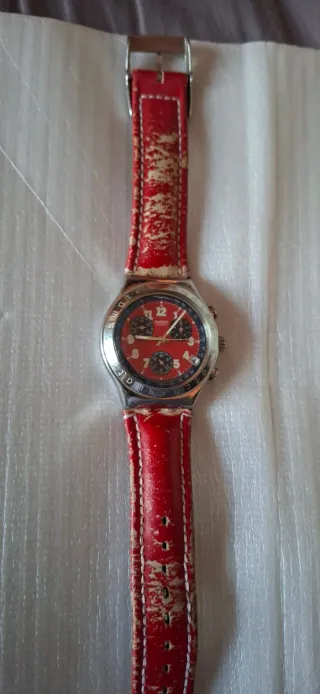 Swatch Irony Chrono Secret Agent Red YCS405