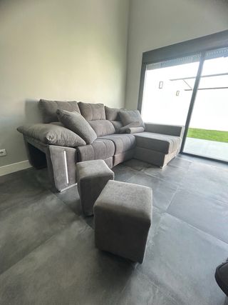 Sofá de 3 plazas gris