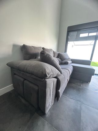 Sofá de 3 plazas gris