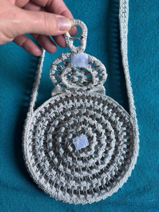 Conjunto bandolera y monedero crochet