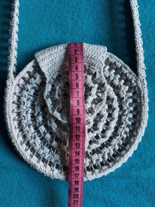 Conjunto bandolera y monedero crochet