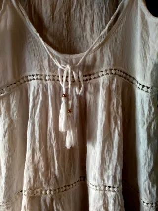 Vestido blanco Zara