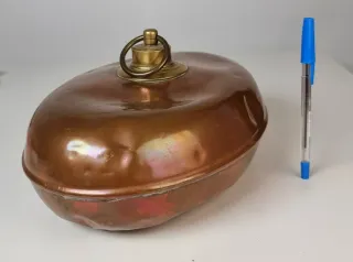 Calentador cama cobre macizo antiguo