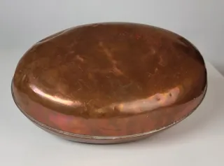 Calentador cama cobre macizo antiguo
