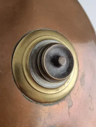 Calentador cama cobre macizo antiguo