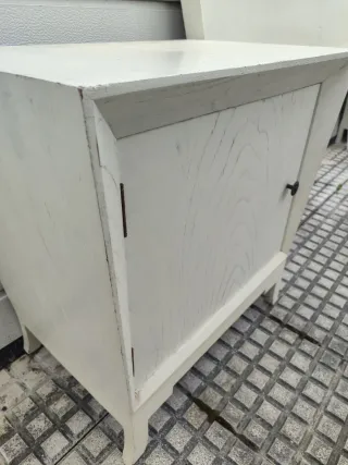 Cabecero y 2 mesitas vintage