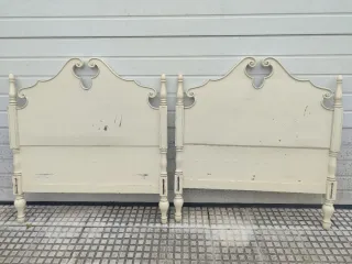 Cabecero y 2 mesitas vintage