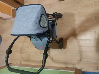 Cochecito de muñecas azul 3 en 1