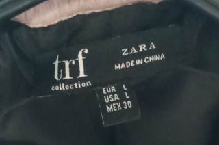 Cappotto pelliccia sintetica Zara collo rotondo