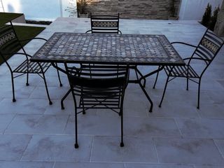 Mesa y 4 Sillas Jardín Mosaico