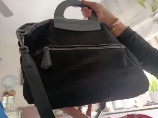 Bolso Hispanitas reversible pelo gris y negro